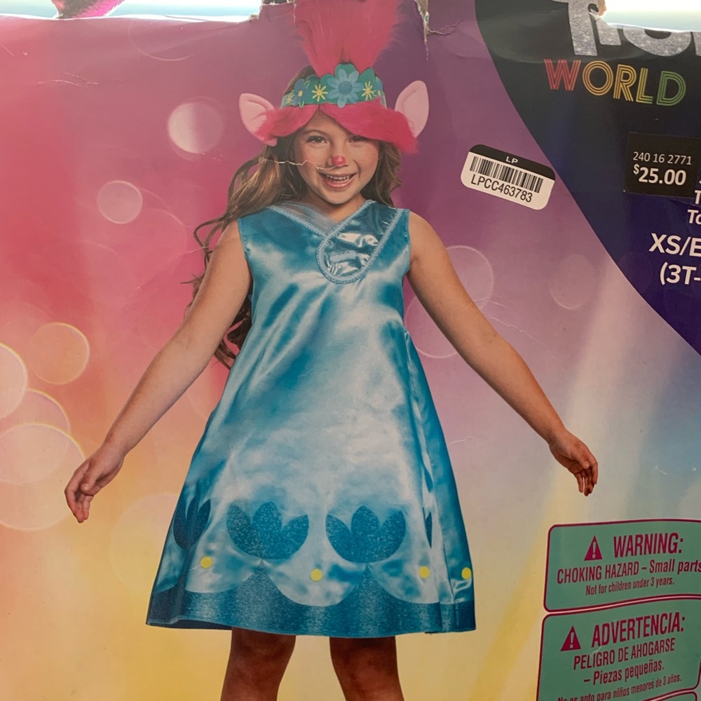 🛑 SOLD 🛑 Poppy TROLLS movie costume XS NWOT